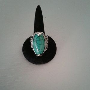 Vintage Antique Silver Punk Style Cocktail Ring